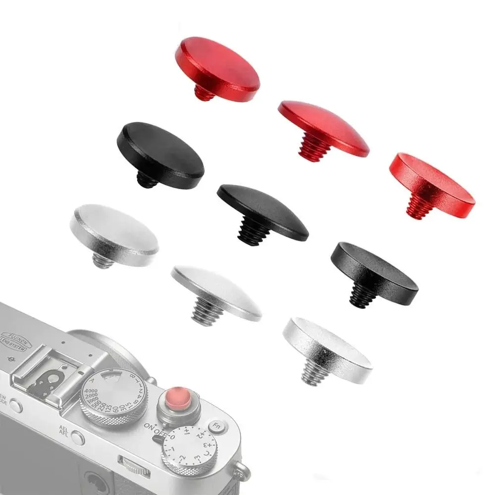 

Flat Convex Concave Camera Shutter Button Black Red Silver Metal Shutter Release Button SLR DSLR Aluminum Camera Triggers