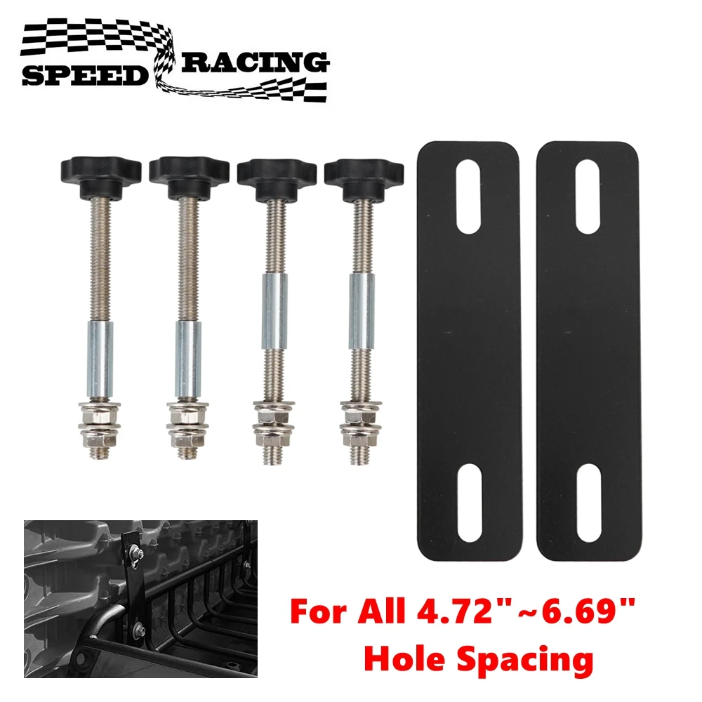 

Mounting Pins Kits for Traction Boards Recovery Tracks 4.72"~6.69" Hole Spacing Support Track Bolts Bracket Set