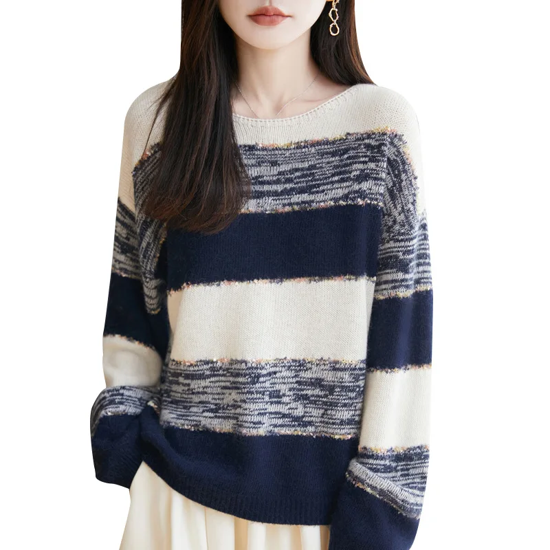 Fashion Women Sweater Autumn Winter Long Sleeve Loose Knitted Sweater Warm Korean Bottoming Shirts Casual Basic O-neck Pullovers