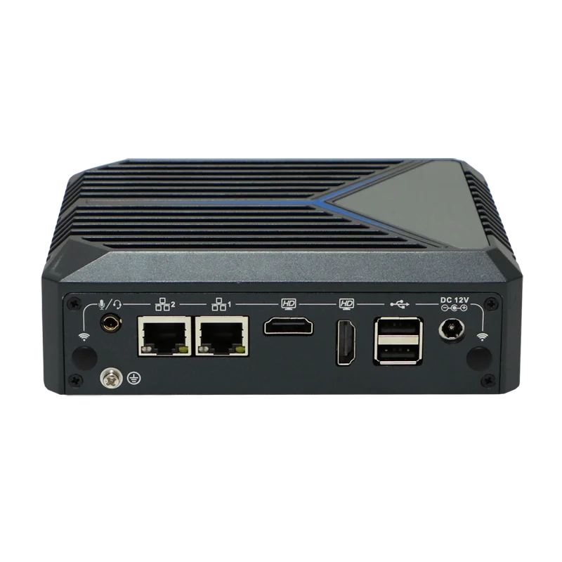 جهاز توجيه ناعم بدون مروحة 3x2.5G i225V LAN Intel J6412 zxDP 1xHD 2x2.5G LAN 2xHD N100 Windows11 COM كمبيوتر صغير لسطح المكتب