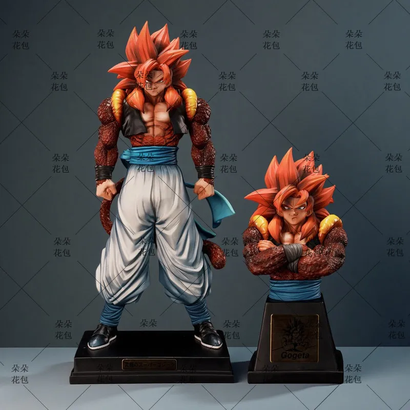 Anime Dragon Ball Super Saiyan 4 Gogeta Figure Gk Statue Desktop Display Collectible Model Decoration Gift