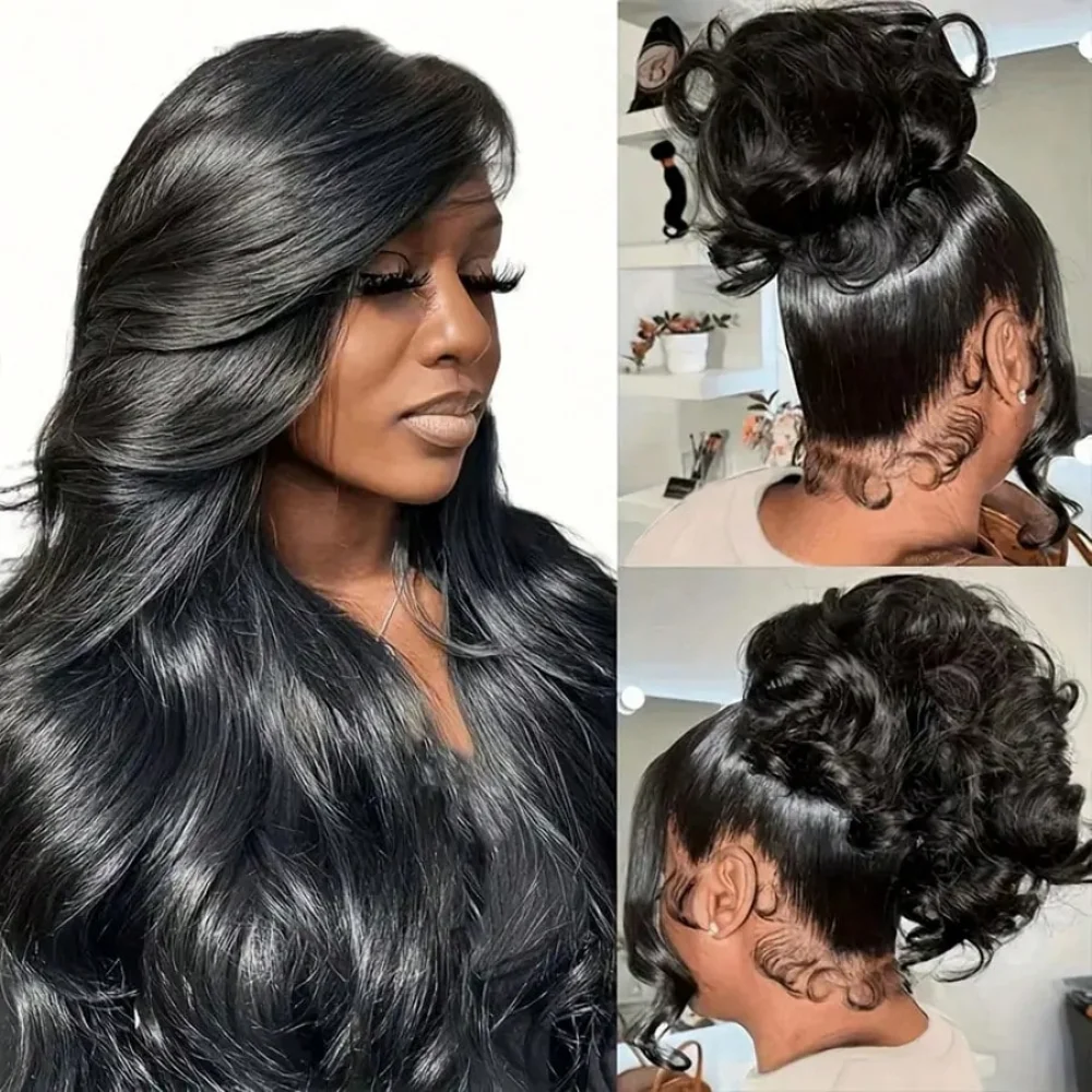 

36 Inch Body Wave 360 Lace Frontal Wigs 13x6 Transparent Lace Front Human Hair Brazilian Wigs For Women 250% Density Pre Plucked Pre Cut 13x4 5x5 Lace Glueless Human Hair Wig