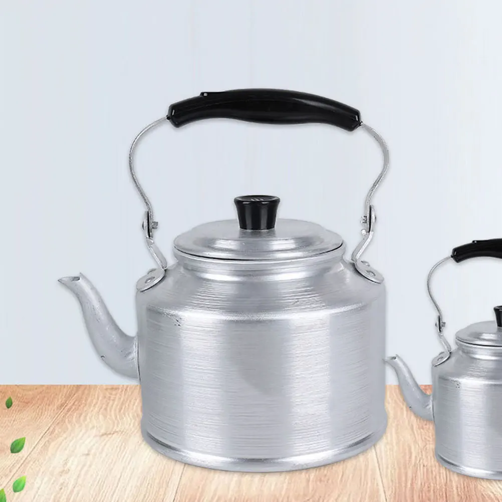 

Aluminum Teapot 4L Safe Camping Tea Kettle Retro Stovetop Kettle Easy Aluminum Teapot Clean Home Camping Kitchen