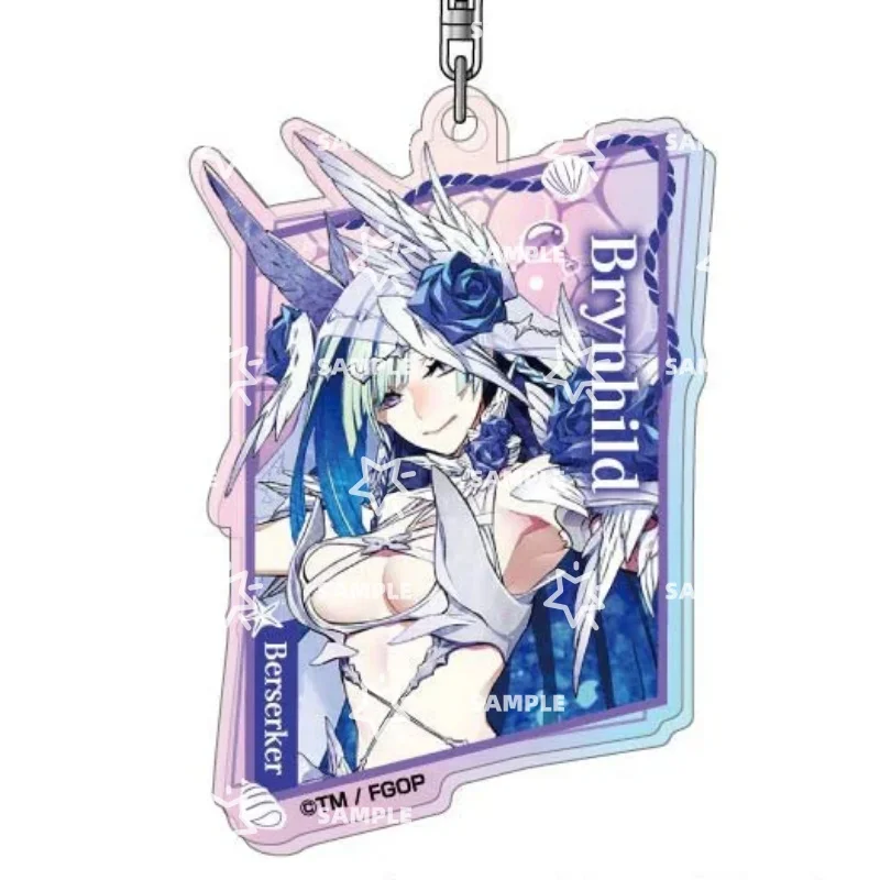 10PCS Anime Fate/Grand Order 6CM Brynhildr Sigurd Pretender Acrylic Keychain Schoolbag Pendant Collecting Cosplay Toy For Gift