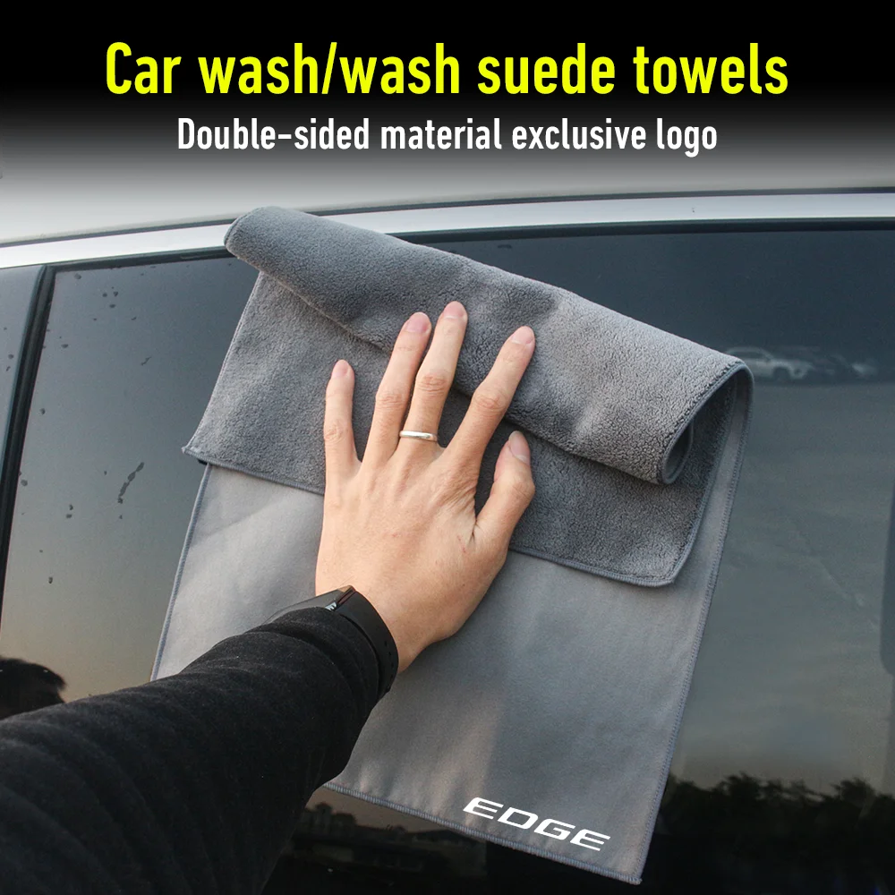 Car Cleaning Handdoek Car Cleaning Cloth Coral Fleece Car Drogen Handdoek Zeem Leer Voor Ford EDGE ESCAPE Fiesta FIGO ECOSPORT