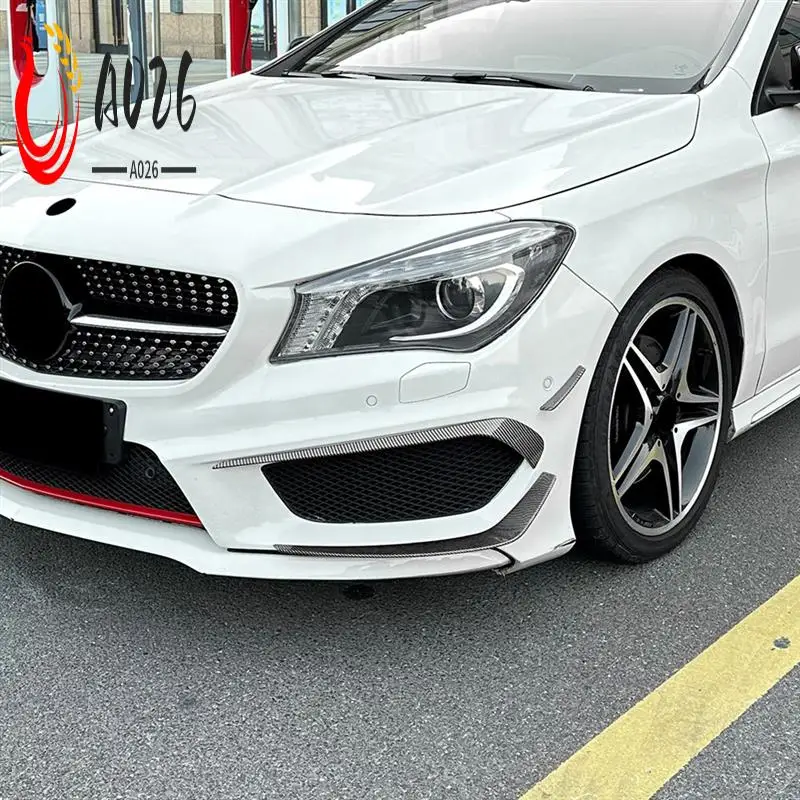 

A026-For Mercedes Benz CLA Class C117 AMG Line 2013-2015 Front Bumper Lip Splitter Spoiler Diffuser Cover Trim