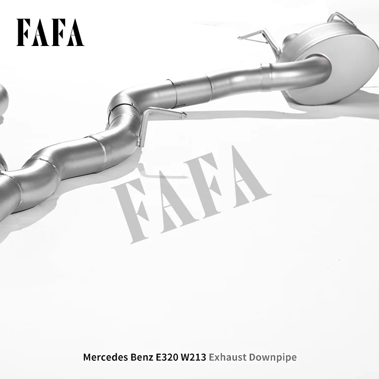 For -E320 W213 Exhaust System Middle and Tail Section High Performance Electric Valve Exhaust Pipe Muffler Exhaust view 6