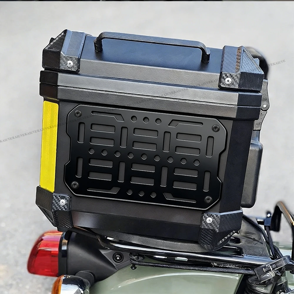 Kaiuve modular motocicleta superior caso tático tronco organizador de armazenamento liga de alumínio molle painel caixa de armazenamento de instalação rápida