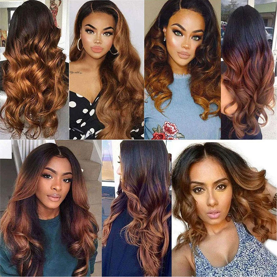 1B/27 Ombre Human Hair Wig On Sale Clearance Body Wave HD Lace Front Wigs For Women Honey Blond Glueless 13X4 Lace Frontal Wig