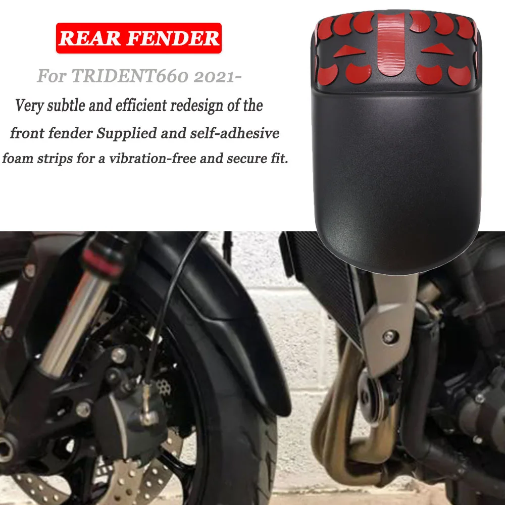 New Motorcycle Front Mudguard Fender Rear Extender Extension For Trident 660 For Trident660 For TRIDENT 660 For TRIDENT660 2021-