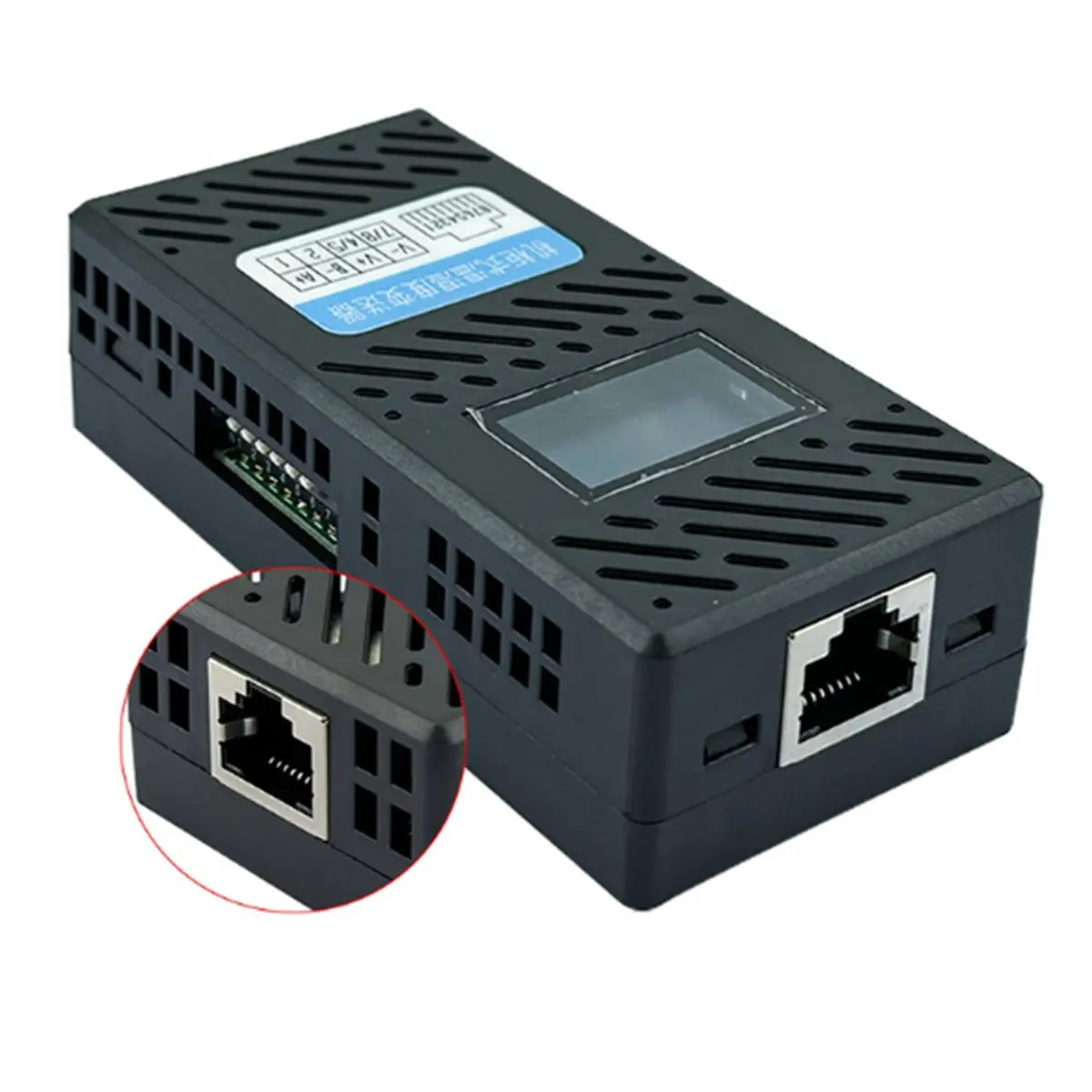 A86G NEW Cabinet Type Temperature and Humidity Transmitter Sensor OLED LCD Screen Self-Illuminating Night Vision Double RJ45