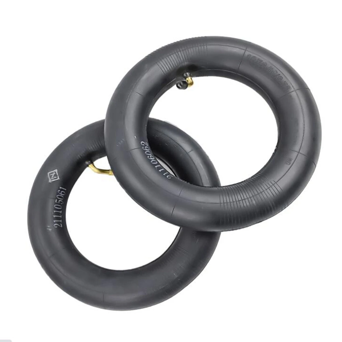 2Pcs Inner Tube Universal 10X2.5/10X2.75 Tube Innertube with Bent Valve 45 Degree Valve for 10 Inch Electric Scooter