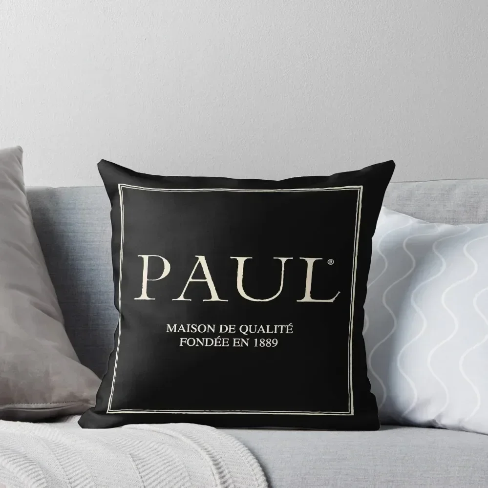 Paul Resto and Bakery Throw Pillow Pillow Case Christmas Pillow Cases