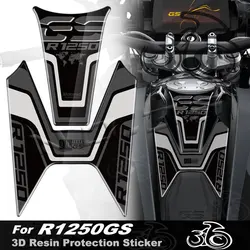 For R1250GS R1250 GS 2018-2023 40 years gs Triple Black 3D Motorcycle Fuel Tank Pad Stickers Protection Decals Accessories