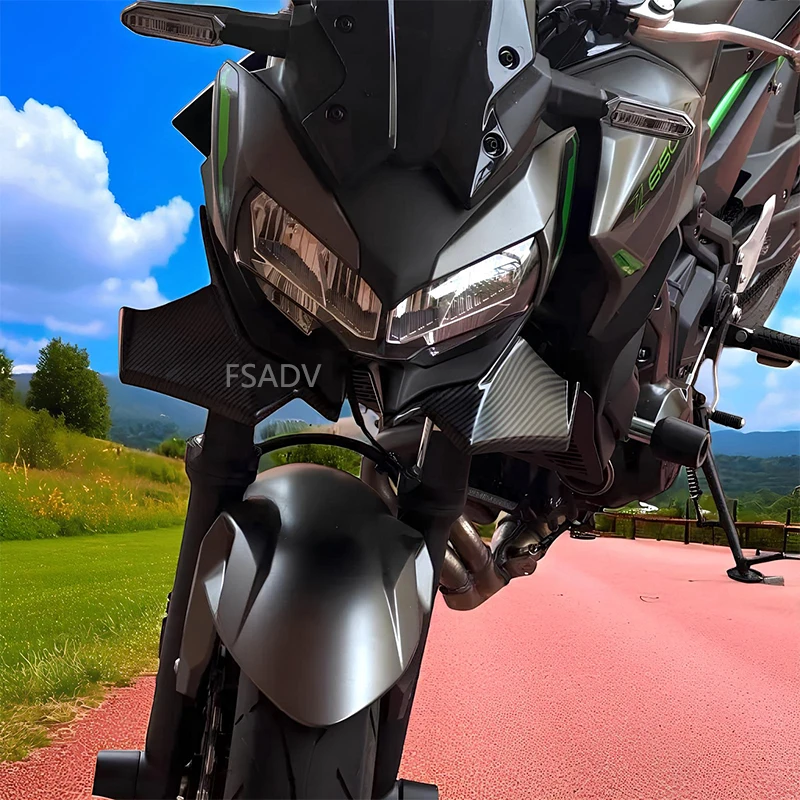 Per Kawasaki Z650 Z 650 z650 2021 2022 2023 2024 Moto Sport Downforce Nuda Forntal Spoiler Aerodinamico Ala Deflettore