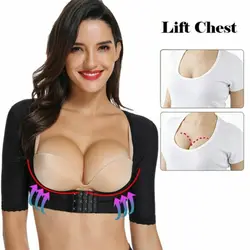 Women Seamless Shapewear Top  Slimming Upper Short Sleeve Arm Breast Support Corset Corset Shaper Posture Corrector Top Tank