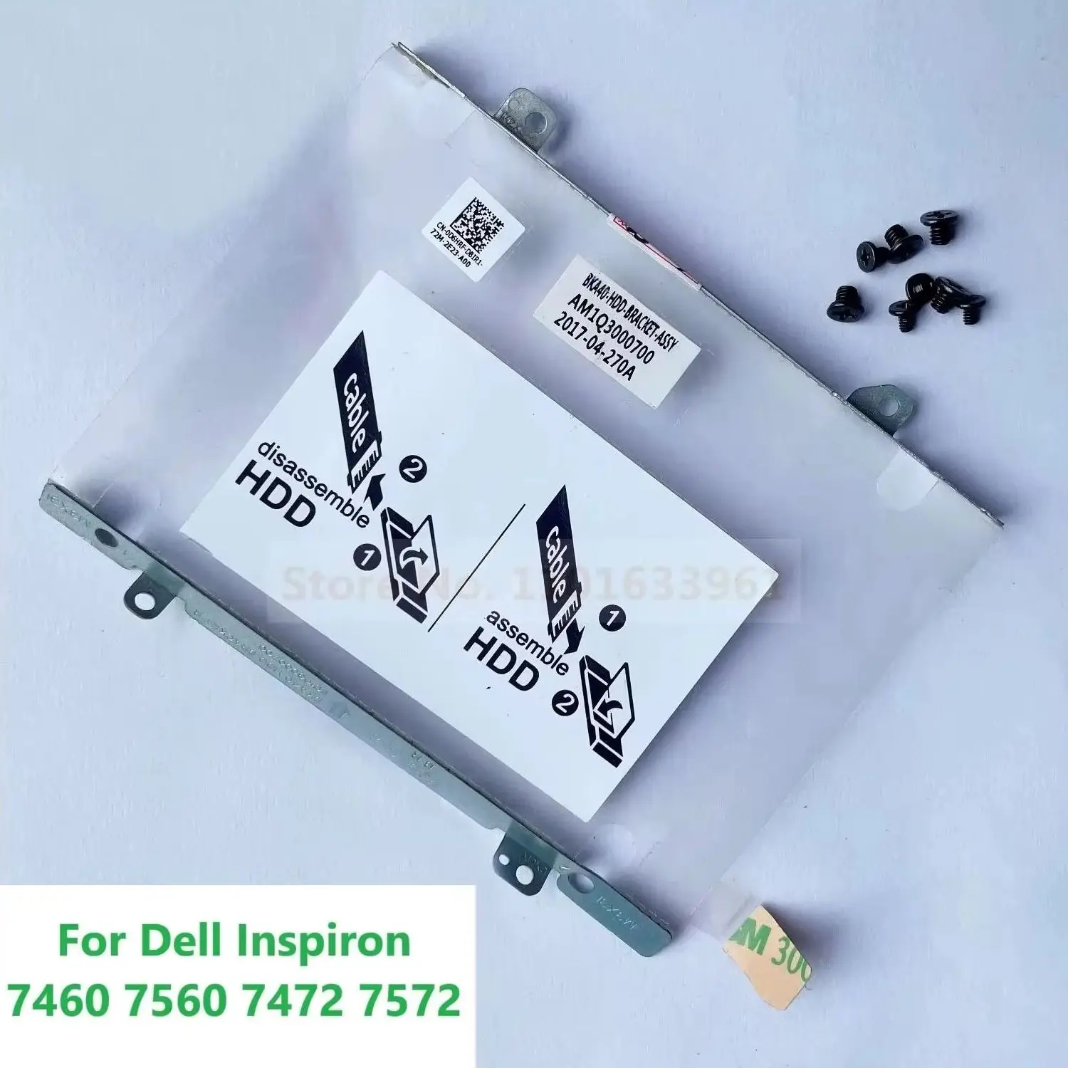 2.5 Inch HDD SSD Hard Drive Caddy Frame Tray Bracket Holder for Dell Inspiron 7460 7560 7472 7572 PN: 0D6HRF AM1Q3000700