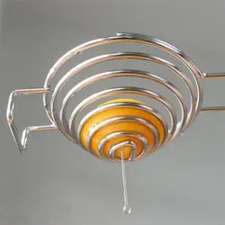 Eggyolk Separator  Durable Circles Funnel Egg Yolk Separator  Silver Color Egg Divider