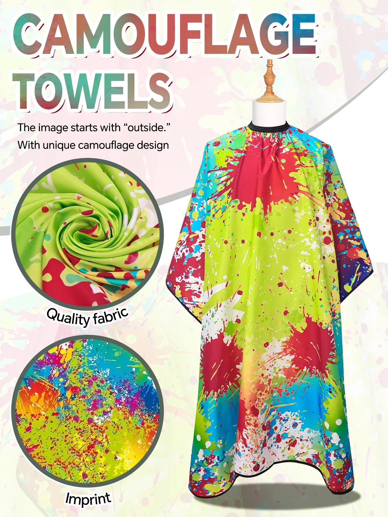 

Модернизированная накидка для парикмахера, водонепроницаемый антистатический парикмахерский халат, ткань для стрижки волос, фартук для салона для стилиста