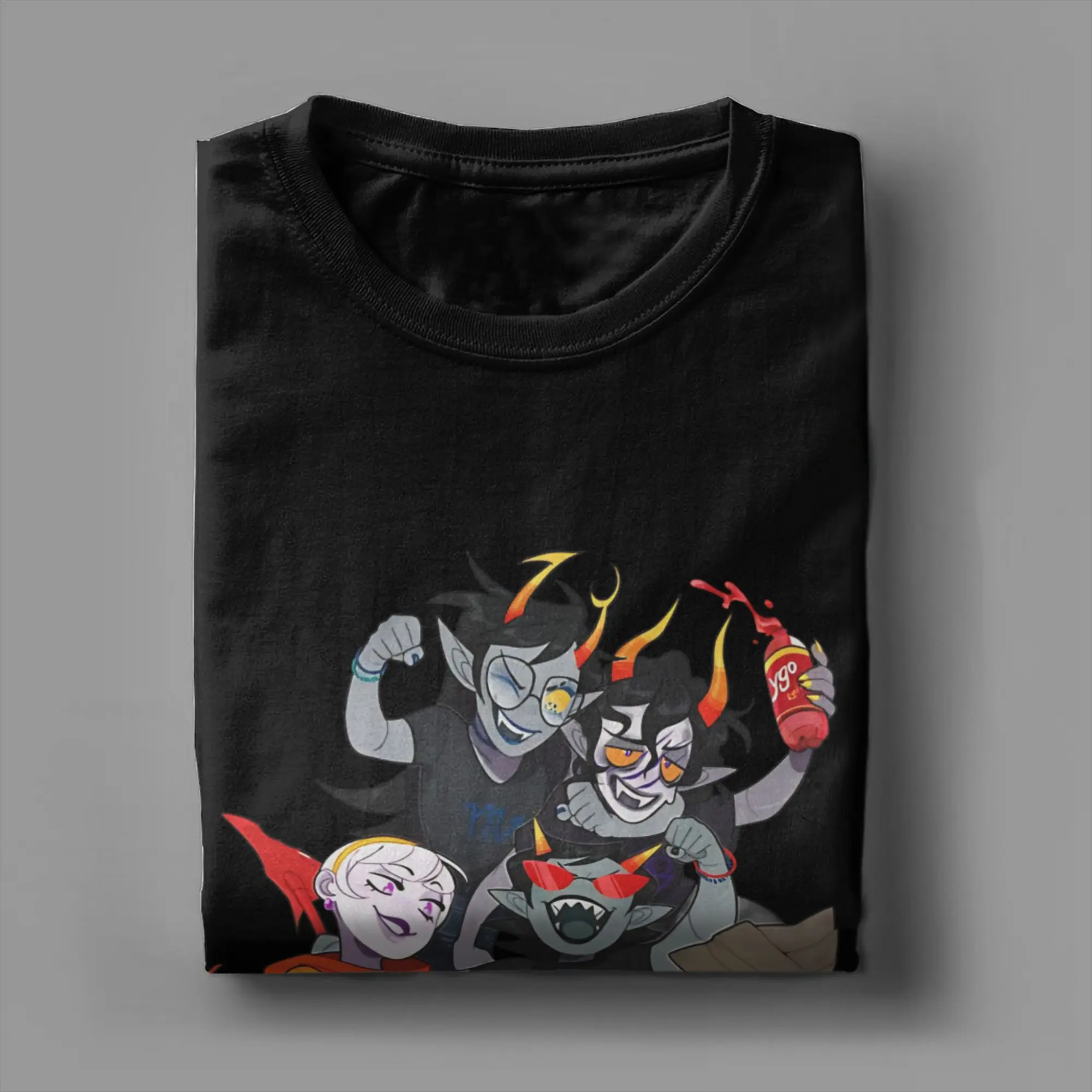 Awesome Karkat T-Shirts Men Women Round Neck Cotton T Shirt Homestucks Manga Short Sleeve Tees Graphic Printed Clothes - view 3