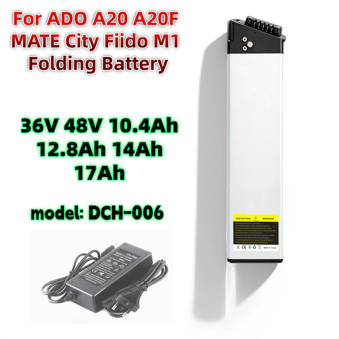 36V 48V 10.4Ah 12.8…
