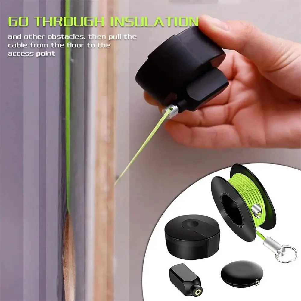 

Hand Tool Magnetic Magnetic Cable Puller Heavy Duty Durable Nylon Pipe Conduit String Line Nylon Wire Pulling Tool Wall Fishing