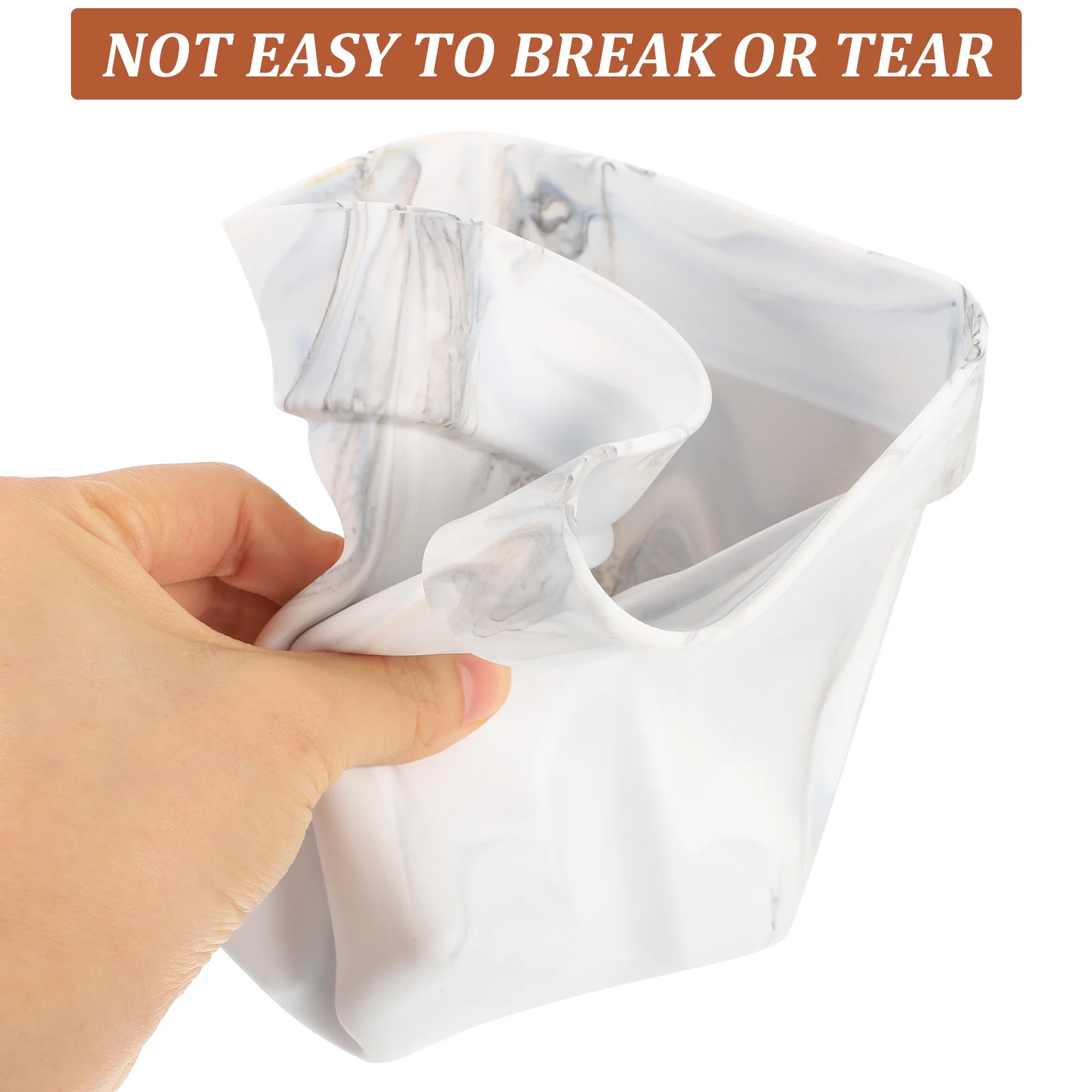 

Силиконовый цветочный горшок с мраморным узором, контейнер для посадки суккулентов, открытый сад, детский кашпо, легкий, прочный