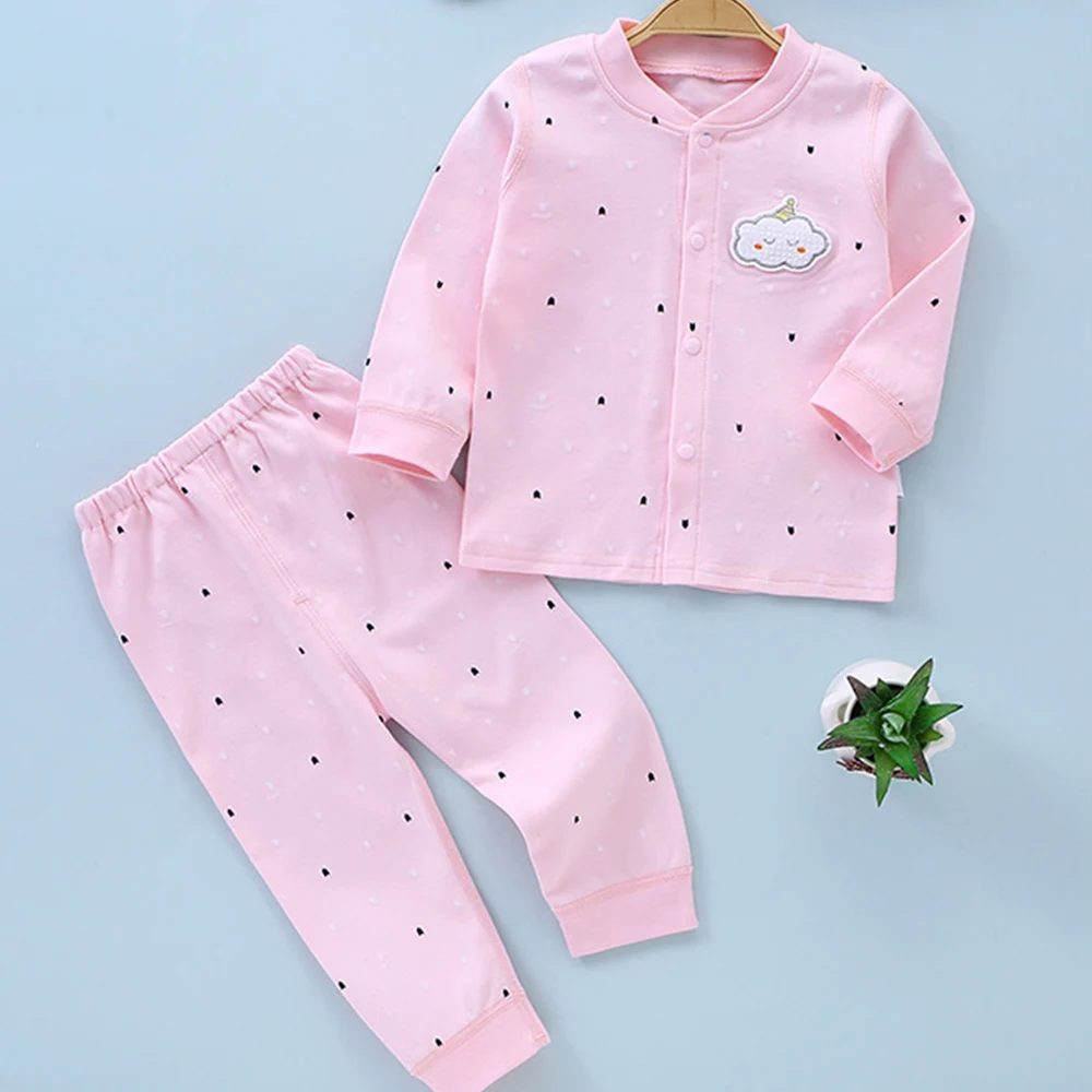 Baby Boy Outfit Set Cotton Spring Autumn Long Sleeve Tops + Pants Two Pieces Infant Newborn Girl Clothes image 3