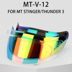 MT-V-12 Helmet Shield for MT STINGER Helmet and MT THUNDER 3 Helmet MT Replacement Parts THUNDER 3SV Visor