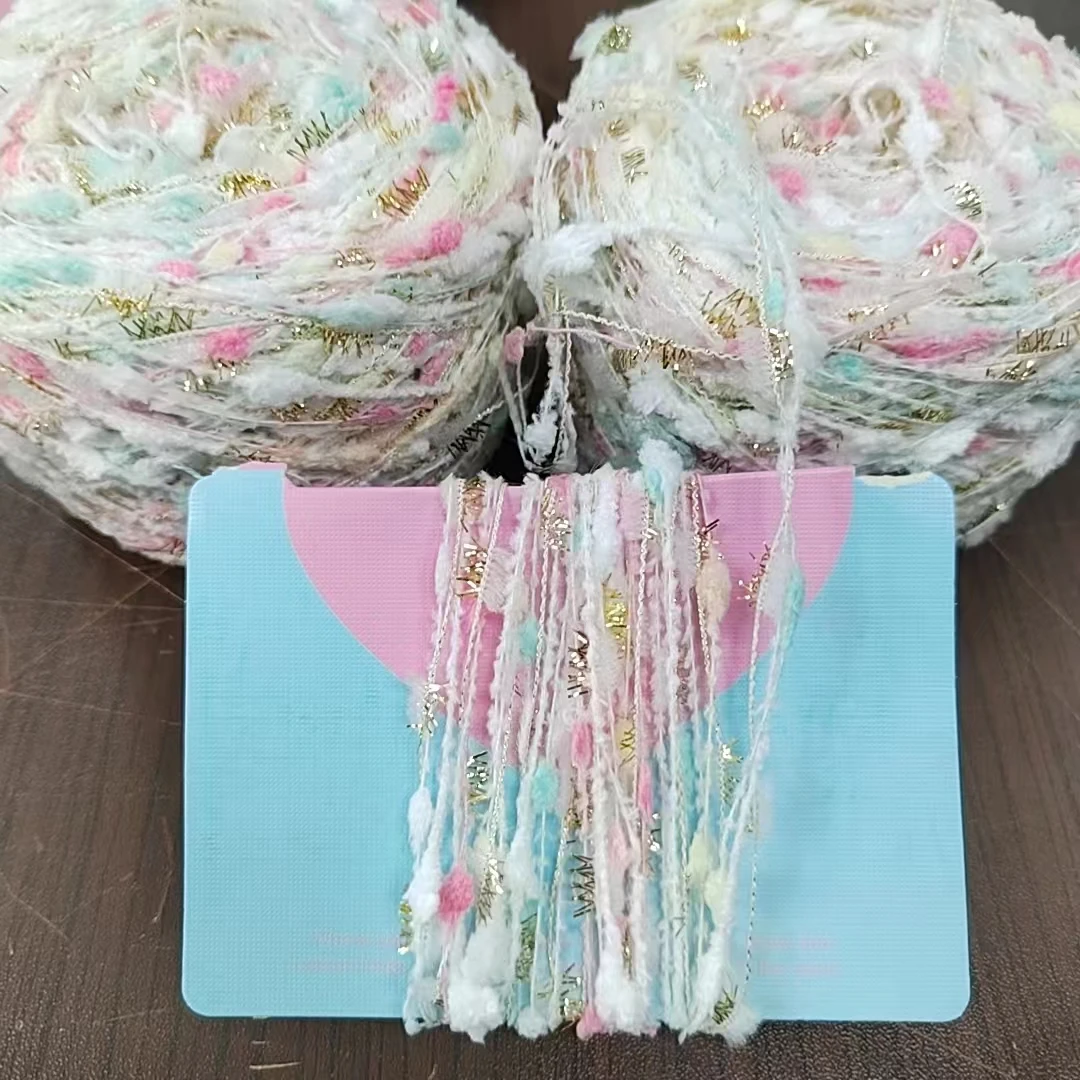 

60g Chrysanthemum Bean Knitting Yarn Hand Blended Thread, DIY Woven Bag Jacket Scarf Crochet Thread, Soft Woven Gift Wool Yarn