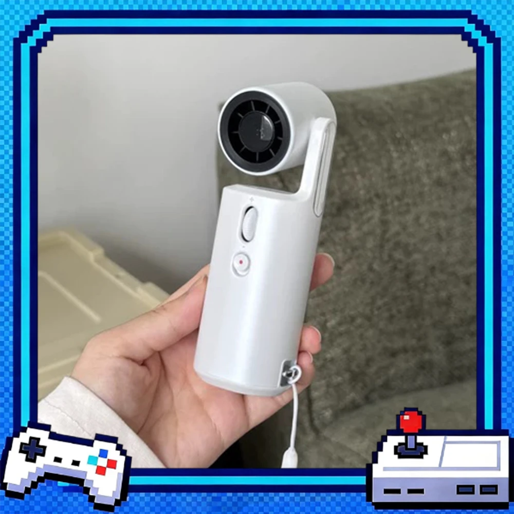 Ambrosi U Need Too Mini Handheld Small Fan Air-lce Refrigeration Engine Handheld Fan Exceed Wide-Angle Wind Low Noise For Gifts