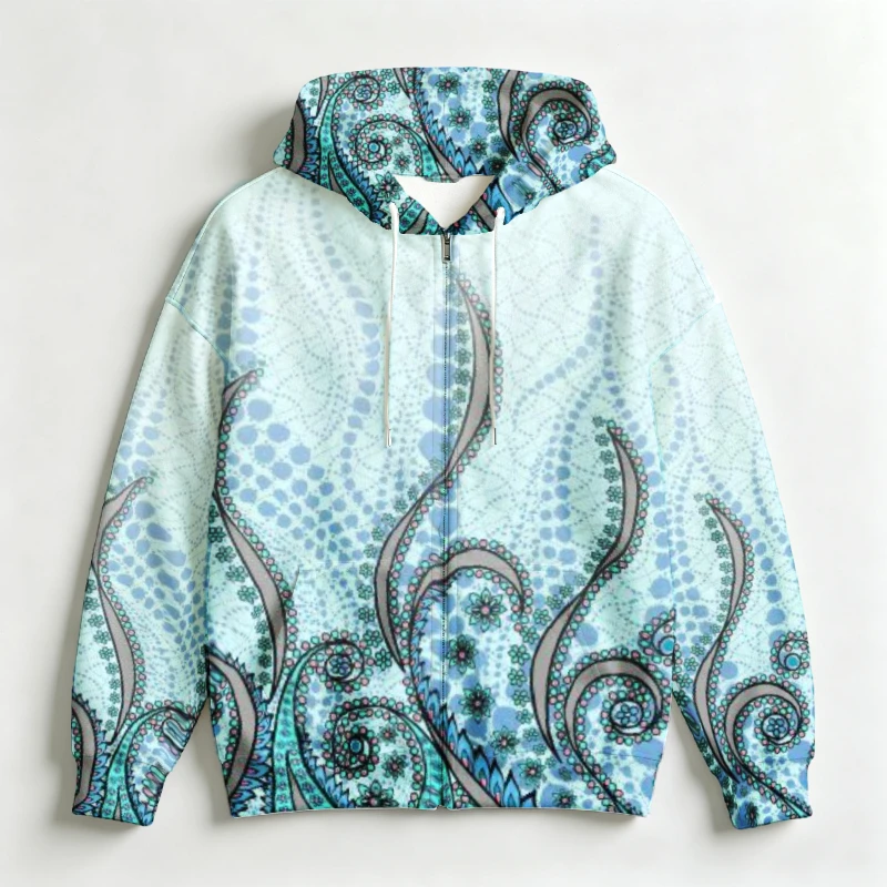 Men Zip Hooded Sweatshirt 3D A - огляд і ціна 3D Printing Output