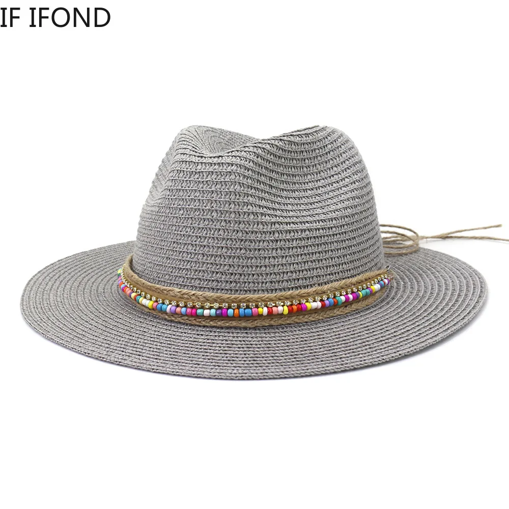 New Summer Boy Girl Kids Straw Hats Outdoor Sun Protection Beach Sun Hats Panama Child Formal Jazz Hat Gorras Para Mujer