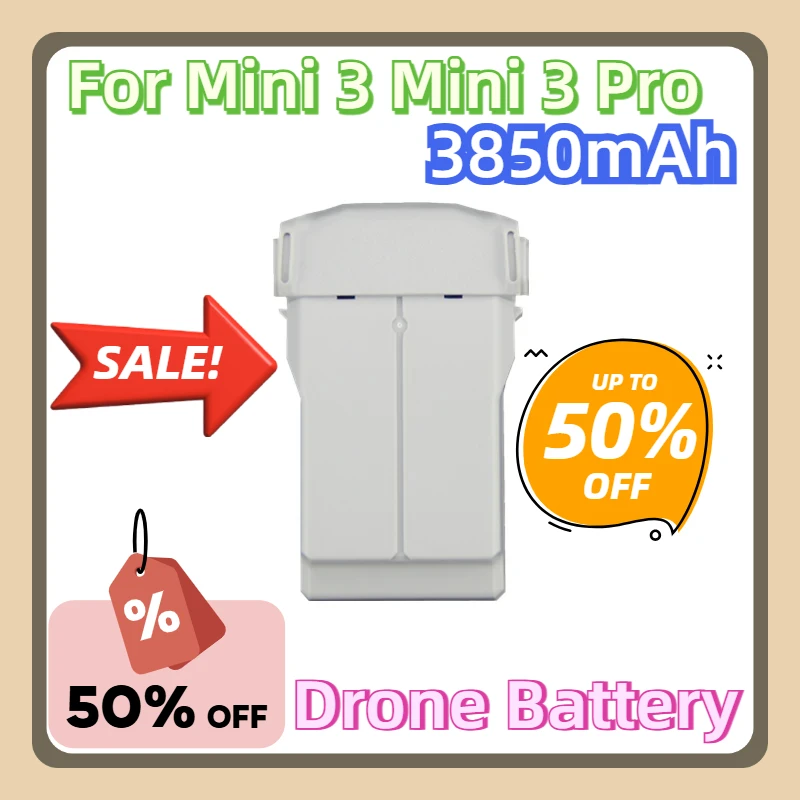 

Drone Intelligent Flight Accessories Time 47 Min for Mini 3 Pro Battery Plus Capacity 3850mAh Compatible Mini 3 Mini 3 Pro