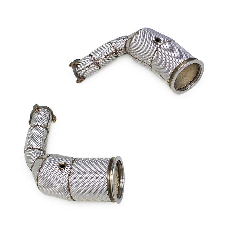Yooking Exhaust Pipe For Audi RSQ8/RS Q8 4.0T 2022-2023 Stainless Steel Exhaust Downpipe