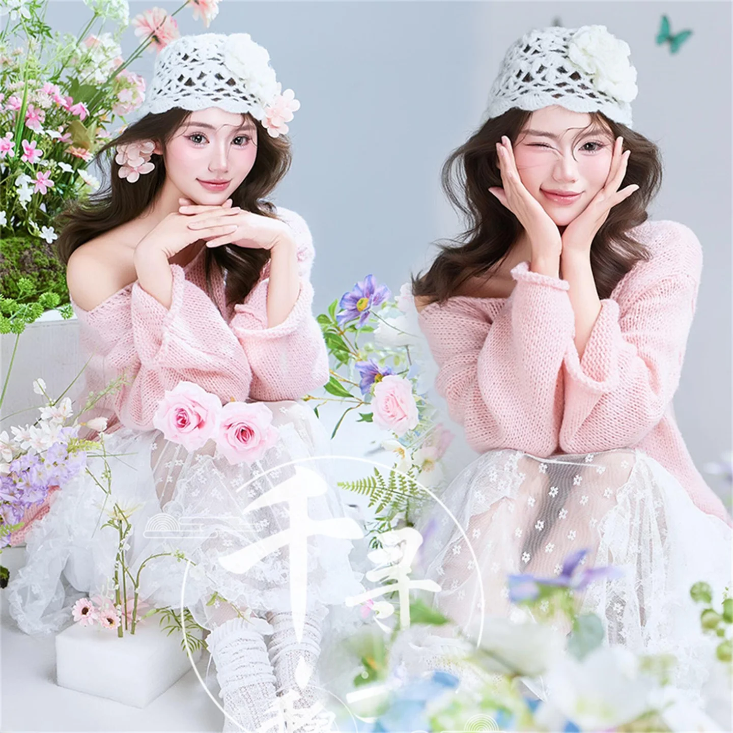 New Spring  Clean Bright Girl Style Photography Clothes Studio Art Photo Shooting Costume Ethnic Stage Performance Dress