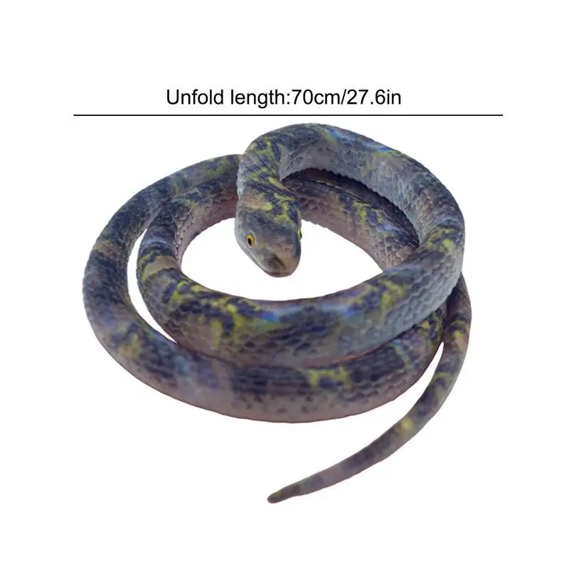 Fake Snake Toy Snakes That Look Real 70cm Long Rubber Snakes Realistic Decoration To Keep Birds Away Fake Snake Toy For