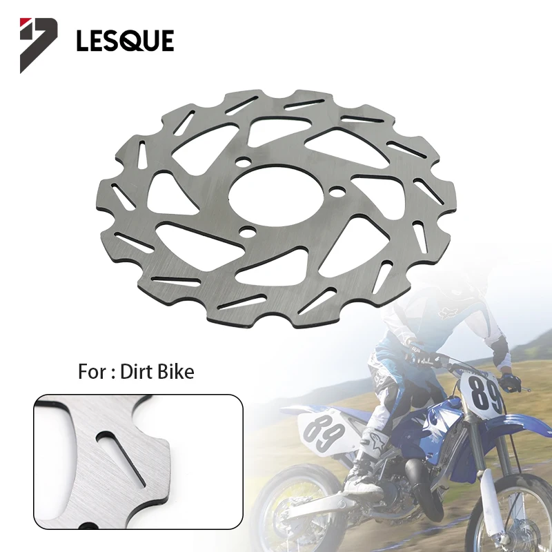 LESQUE Pit Dirt Bike Rear Brake Rotor Disc 140mm 3 Hole For 47cc 49cc 2 Stroke Mini Pocket Bikes ATV Quad Gas Electric Scooter