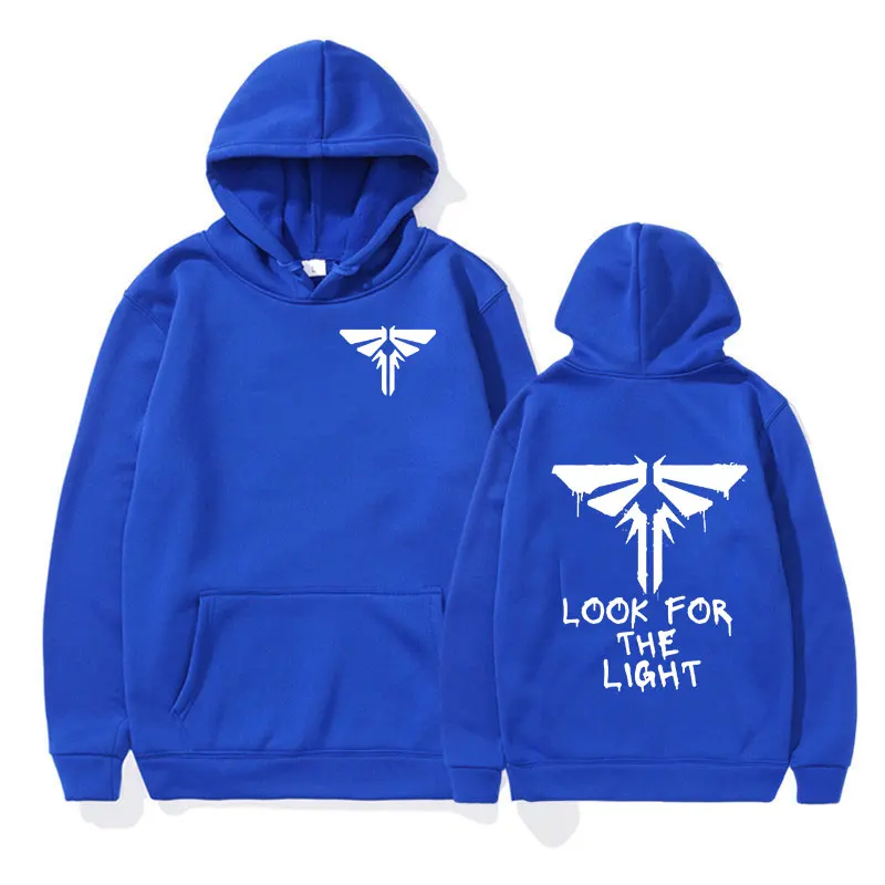 Der letzte von uns sucht nach dem leichten Glühwürmchen Mark Hoodie Männer Frauen Mode Langarm Pullover Sweatshirt Kleidung übergroßen Hoody