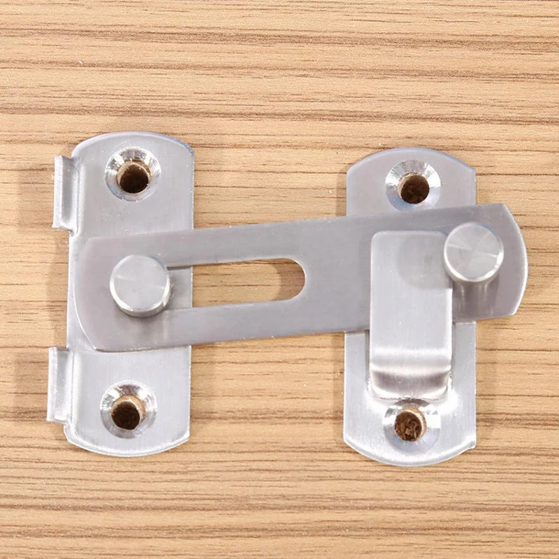 Stainless Steel Hasp Latch Lock Sliding Door Window Cabinet Locks Home Hotel Security Latch Pull Cabinet Latch Home Hardware