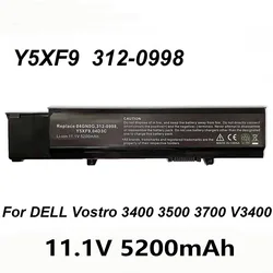 Y5XF9 11.1V 5200mAh Laptop Battery For DELL Vostro 3400 V3400 3500 3700 3400n 3500n 3700n Series Notebook 312-0997