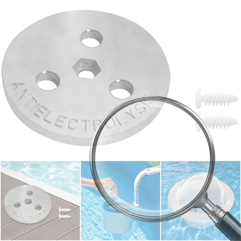 

Антиэлектролизный вес для бассейна, скиммер, цинковая анодная пластина для бассейнов соленой системы, защита от коррозии и электролиза