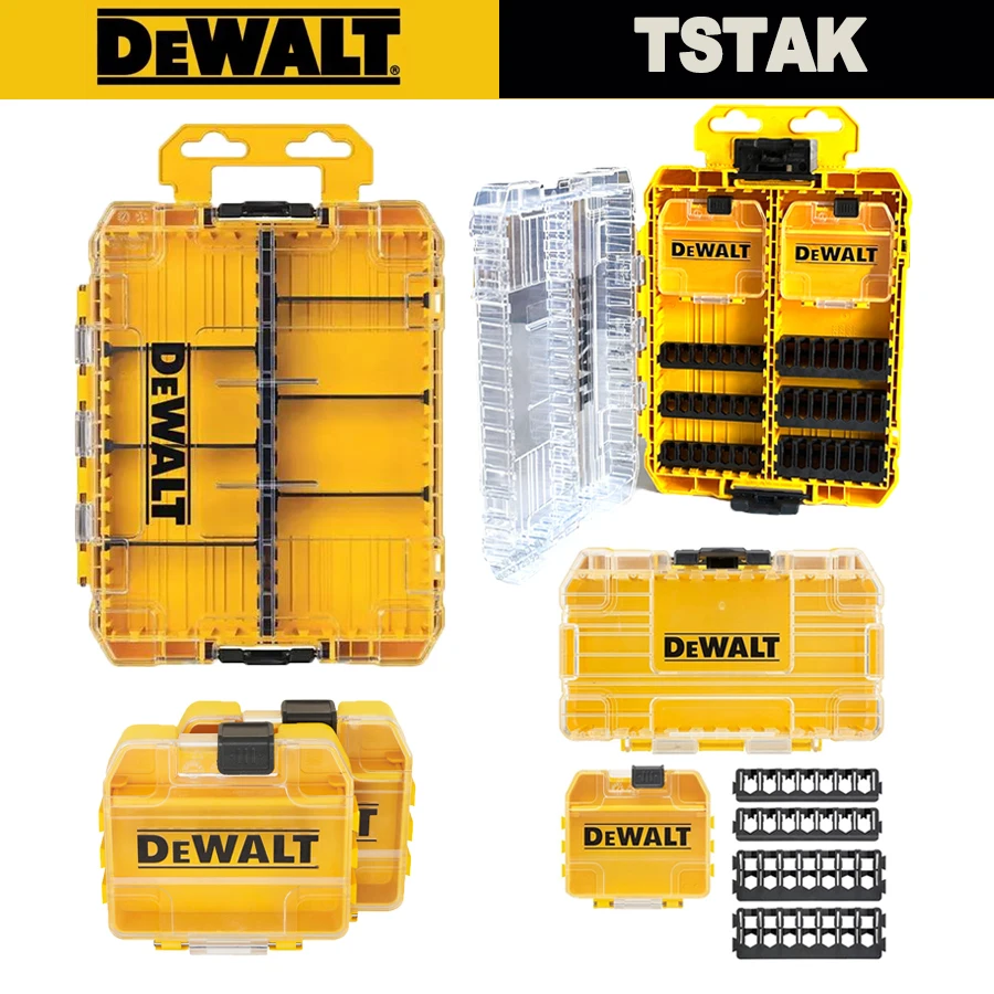 DEWALT DT70800 DT70801 DT70803 DWAN2190 przechowywanie części skrzynka/małe futerał do przechowywania części do narzędzi wiertło plastikowe przechowywanie narzędzi