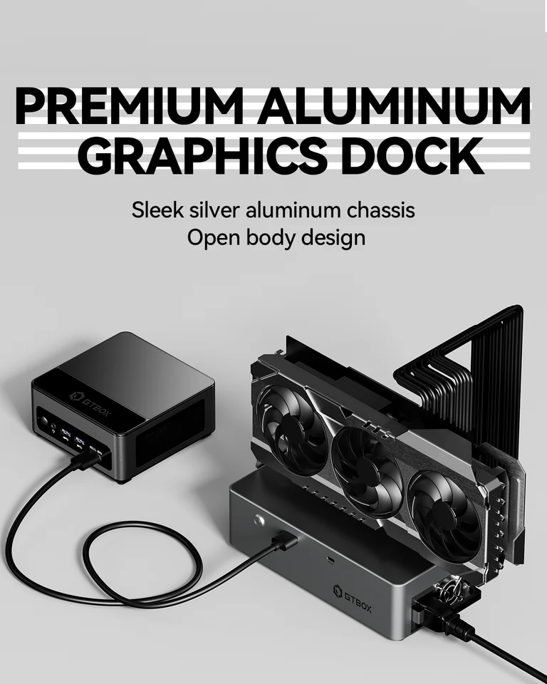 GTBOX G-DOCK External Graphics Card Dock with OCulink USB4, Built