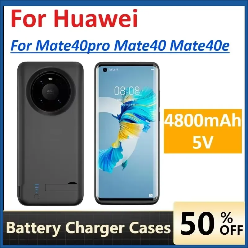 

Battery Charger Cases for Huawei Mate40pro Mate40 Mate40e 5000mAh Power Bank Case Mobile Phone Accessories