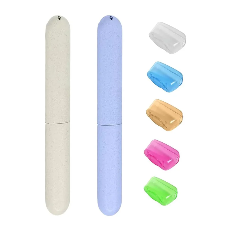 Toothbrush Case Set Portable Toothbrush Head Covers Toothbru