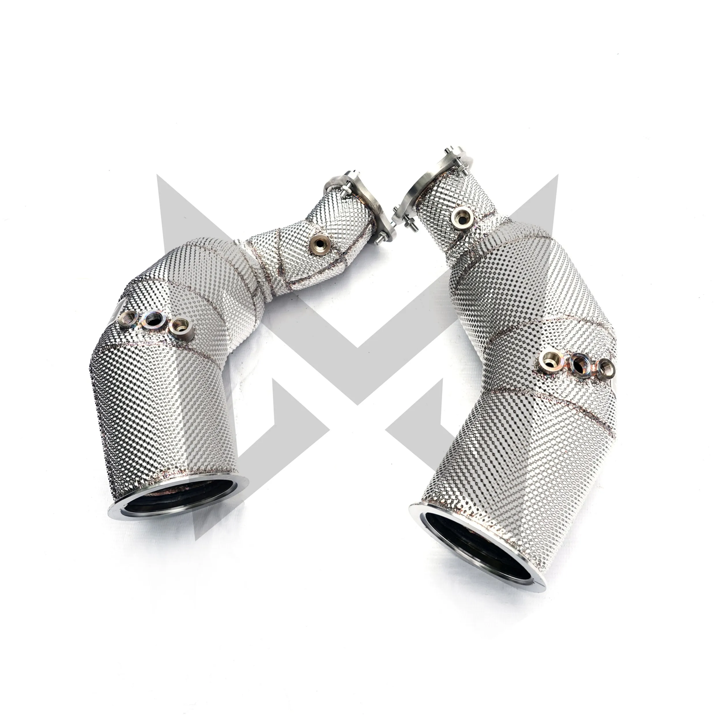 Juego de bajante de 200 celdas para Audi RS4 RS5 B9 2.9T |   Tubo de escape de acero inoxidable de alto flujo |   Actualice la ganancia de energía