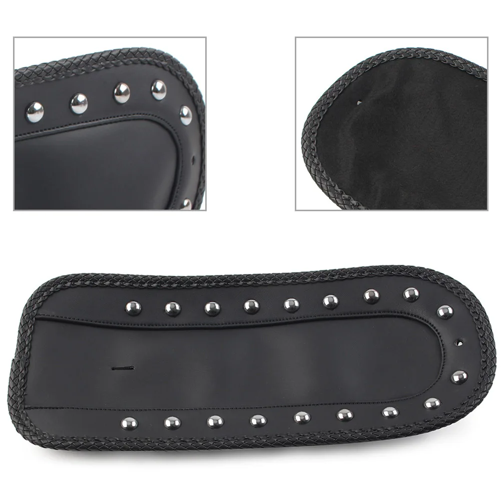 Motocykl PU skóra tylny błotnik szpilki na szelkach Solo Seat dla Harley Dyna Street Bob Super Glide FXD