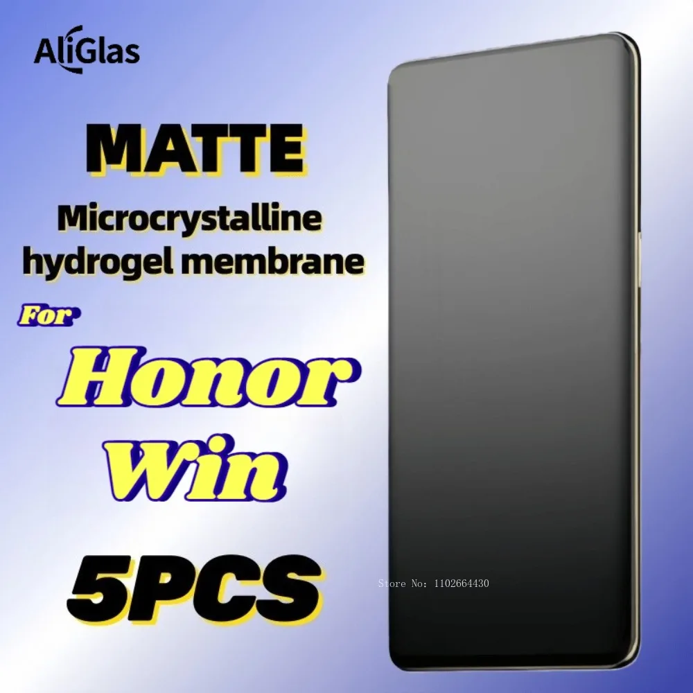 

Матовая гидрогелевая защитная пленка для экрана Honor Win, 5 шт., не стеклянная, мягкая пленка для серии Huawei Honor Win, ультратонкая защитная пленка
