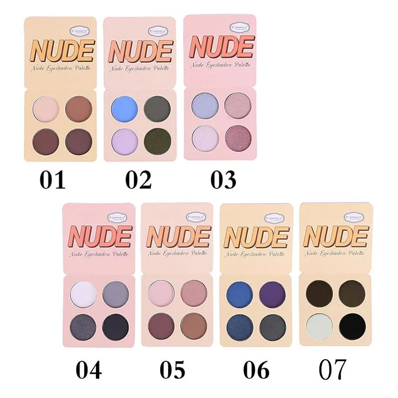 Makeup Matte Eye Shadow Palette 4 Color The Nude Balm Minerals Powder Pigments Cosmetics Glitter Eyeshadow Make Up Palette